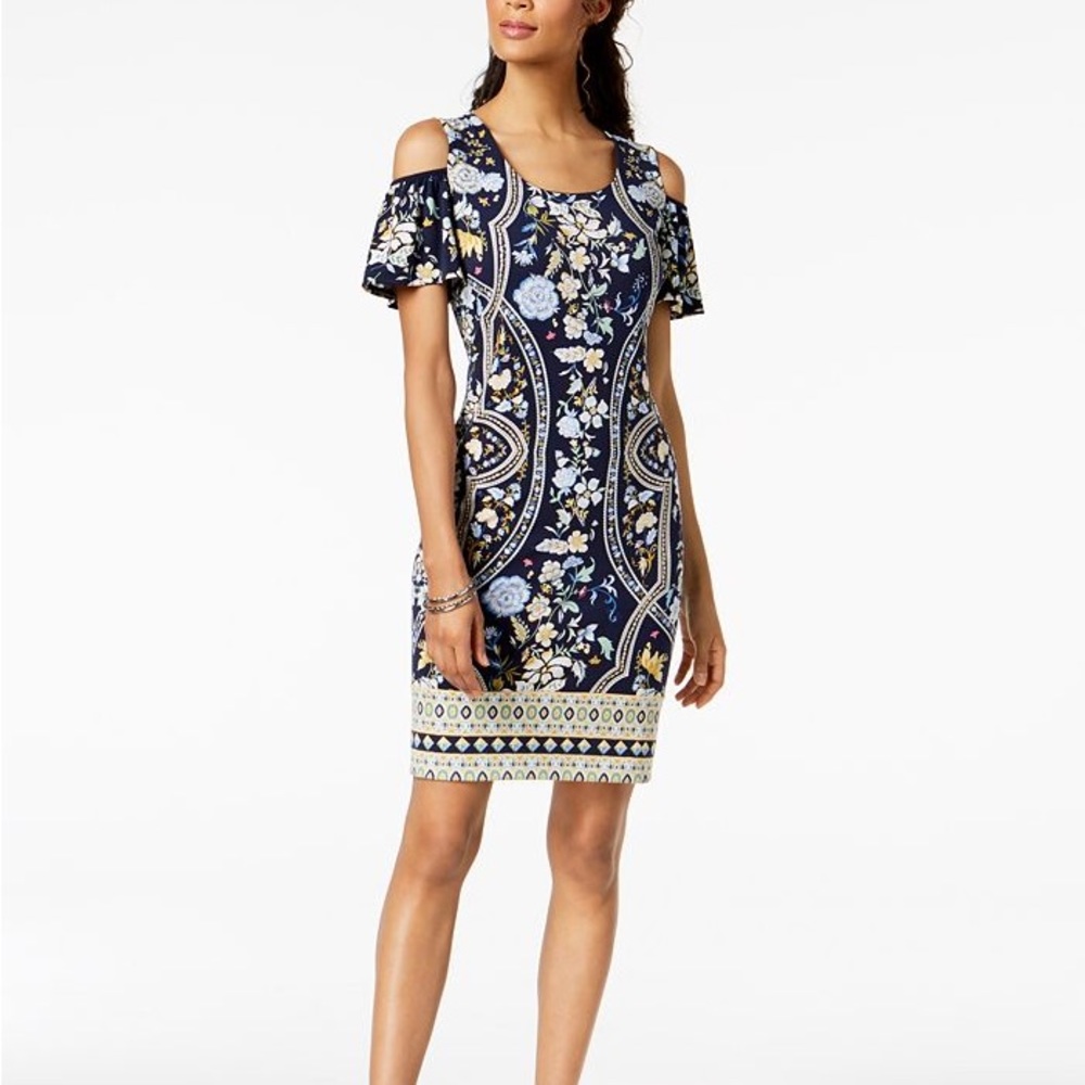 Gorgeous cold shoulder petite large dress